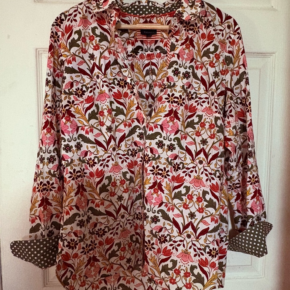 Talbots Multicolor Floral Shirt